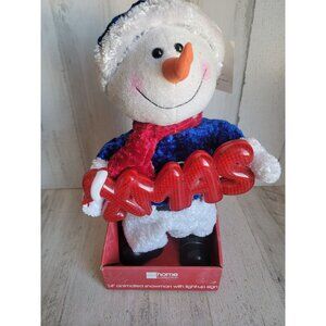 Snowman animated light up Xmas home decor unique sign